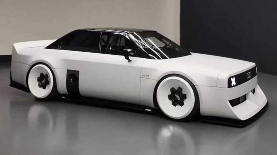 جشن پنجاه‌سالگی موتور پنج سیلندر آئودی با کانسپت جذاب و خاطره‌انگیز