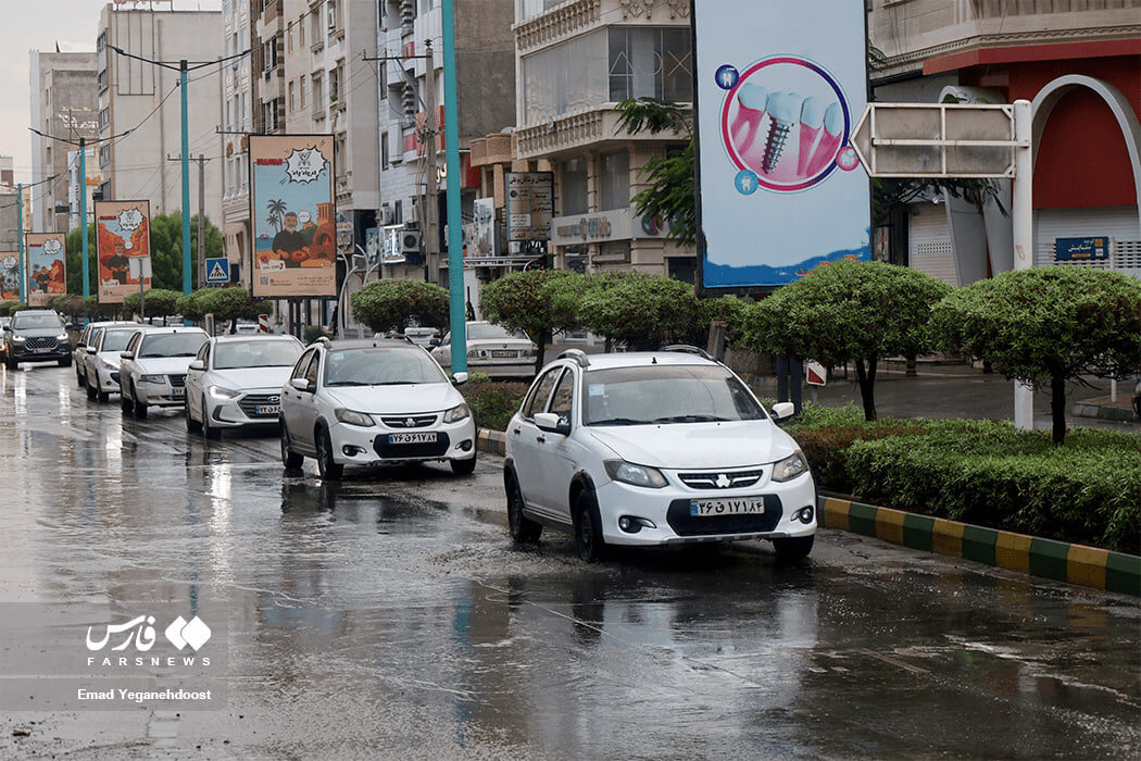 بندرعباس با باران جان گرفت!