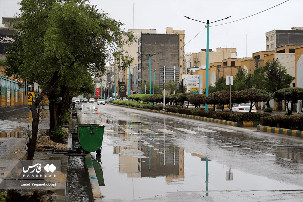 بندرعباس با باران جان گرفت!