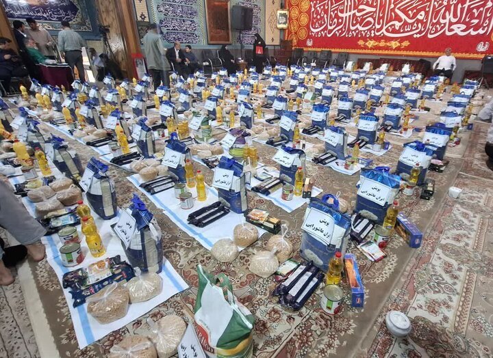 آیین اهدای ۱۰۰ سری جهیزیه و ۱۰ هزار بسته معیشتی در ساری برگزار شد