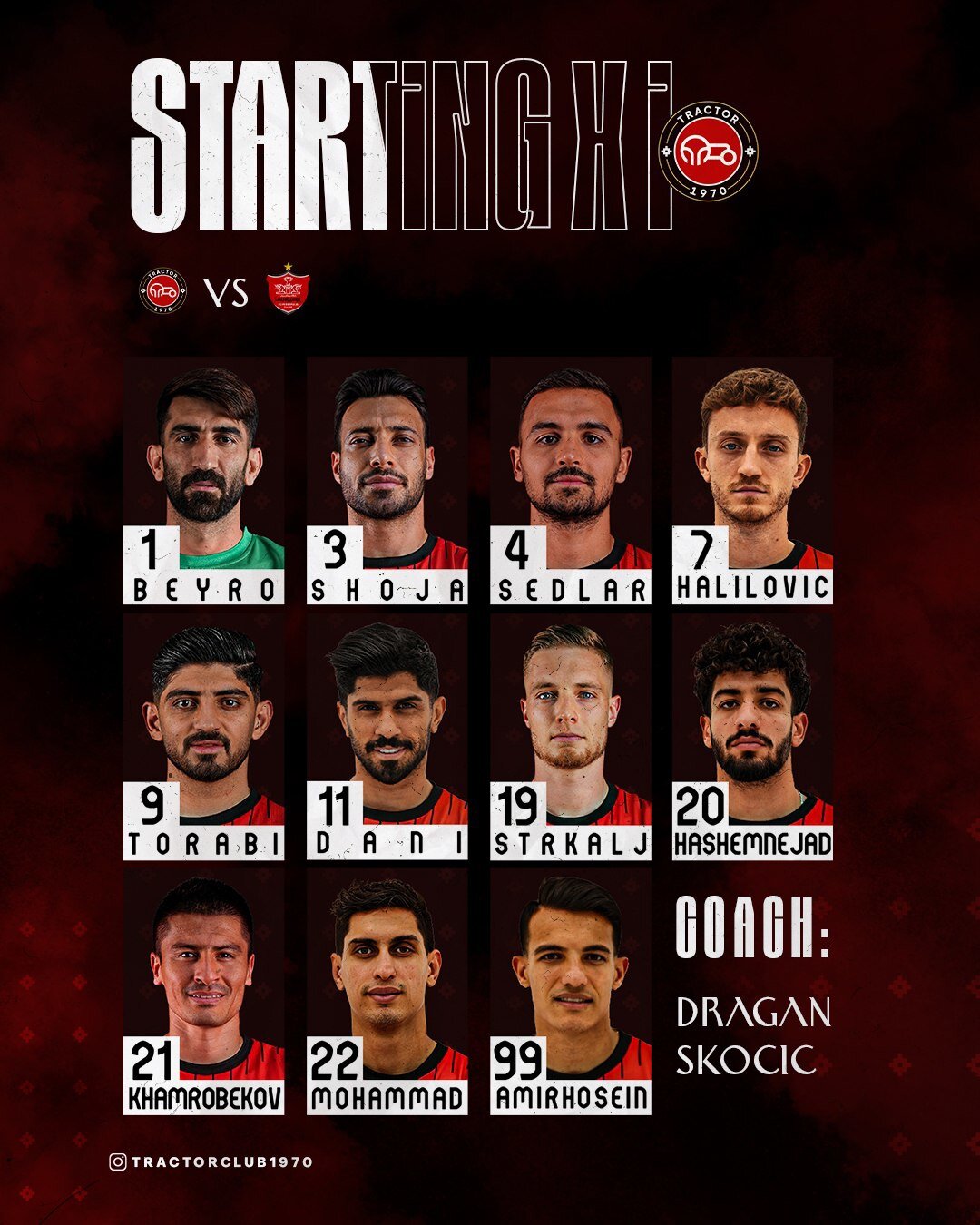 دو تغییر دراگان در ترکیب برنده تراکتور