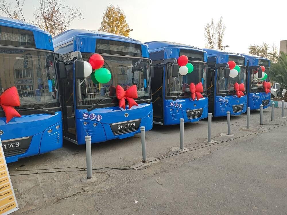 اتوبوس برقی ایرانی وارد تهران شد