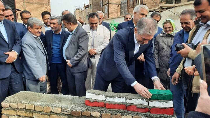 شتاب نهضت مدرسهسازی در پاکدشت/ انجام خشتگذاری ششمین مدرسه سال ۱۴۰۴