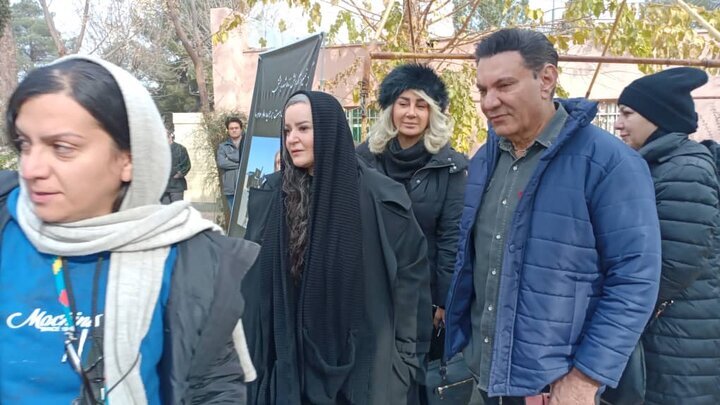 تصاویری از مراسم خاکسپاری حمید طالقانی