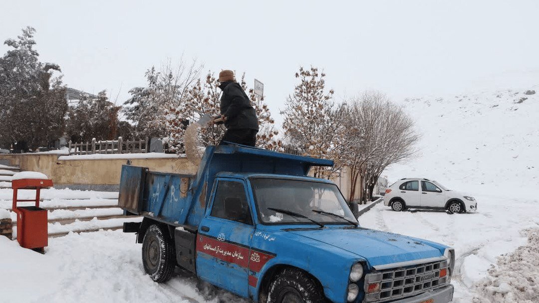 حال و هوای برفی اراک