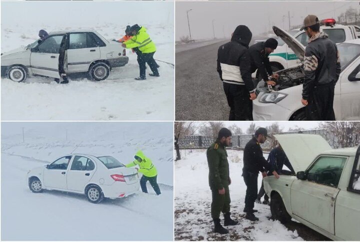 جاده‌های اردستان برف‌گیر است؛ تردد غیرضروری نکنید
