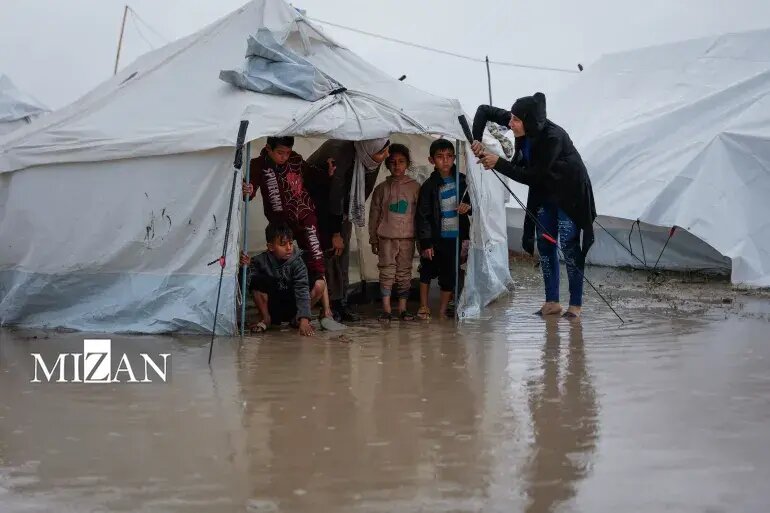 سیل و ویرانی در غزه؛ لزوم اقدام جهانی برای پایان دادن به نسل‌کشی