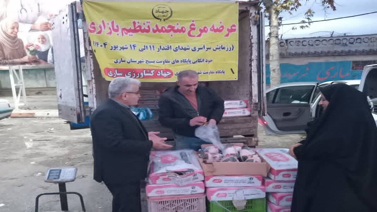 طرح توزیع سیار مرغ منجمد در ساری