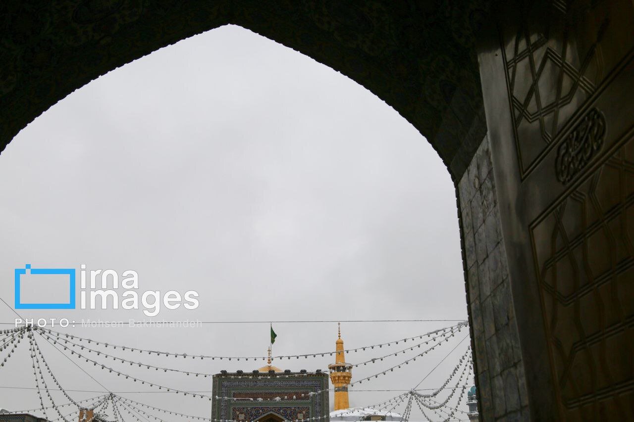 عکس/چهره برفی حرم امام رضا (ع)