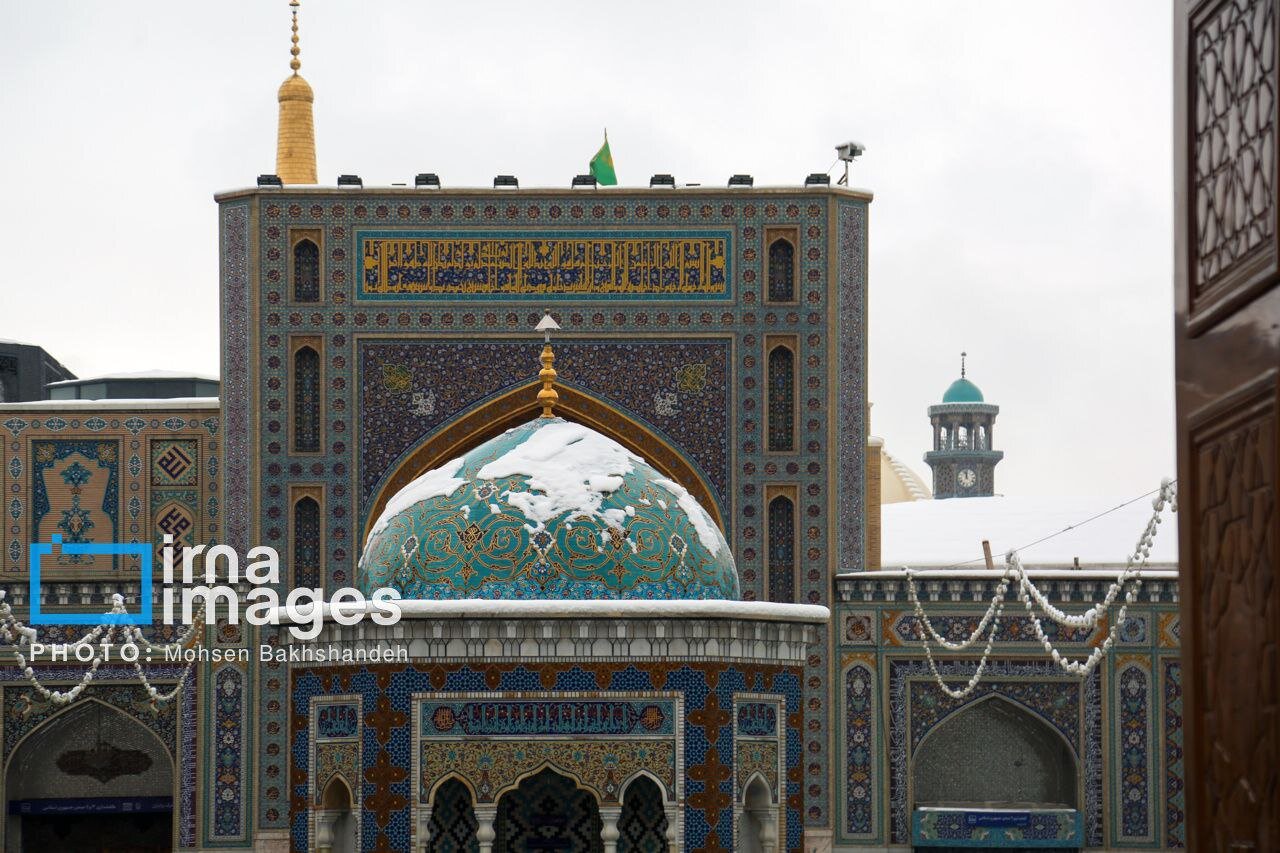 عکس/چهره برفی حرم امام رضا (ع)