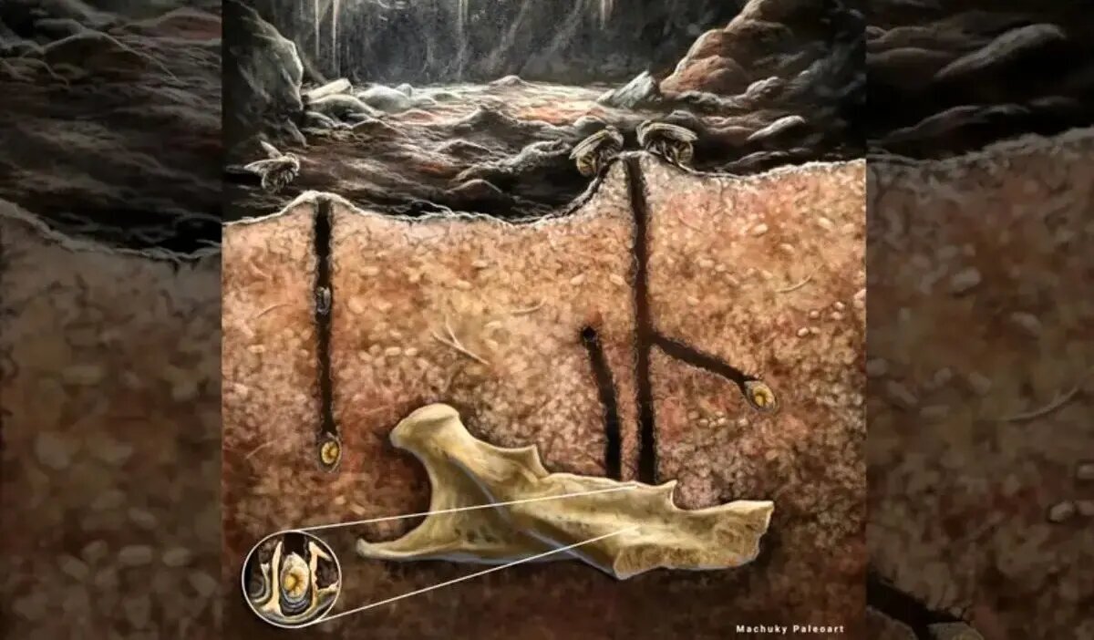 زنبورهایی که در دندان جانوران مرده لانه می‌ساختند | عکس