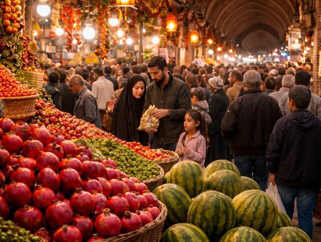 بازار روایتگر شور و شوق یلدا