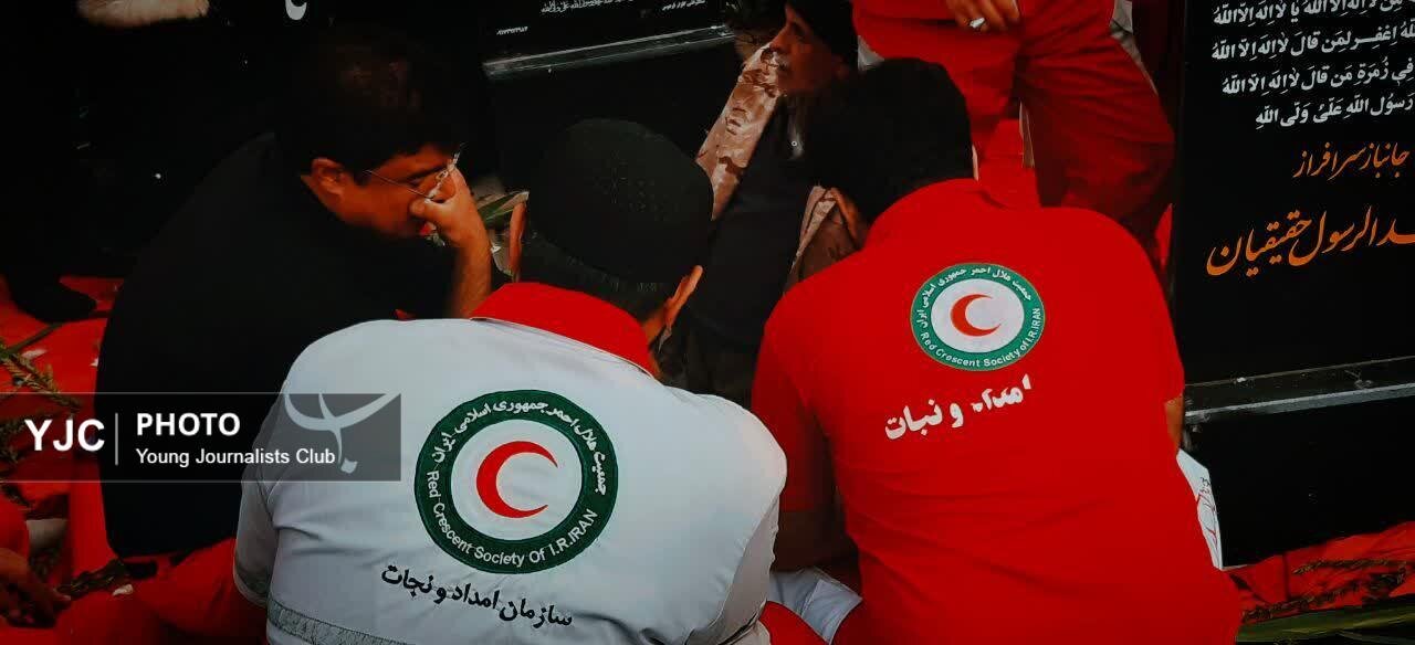 تشییع و تدفین امدادگر فداکار جهرمی محمد قربان + تصاویر
