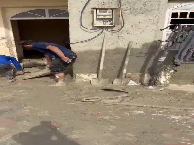 تصاویری از سیل‌زدگان شرق هرمزگان