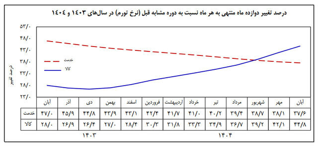 تورم به ۴۱ درصد رسید؛ جهش تورم کالا در یک سال اخیر