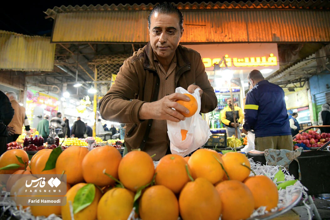 عکس/آبادانی‌ها در تب‌وتاب خرید شب یلدا