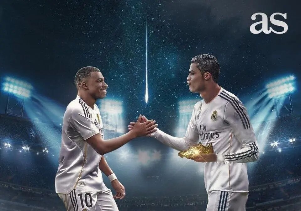 طرح ویژه آ.اس برای تقدیر از امباپه و رکوردش مقابل کریستیانو