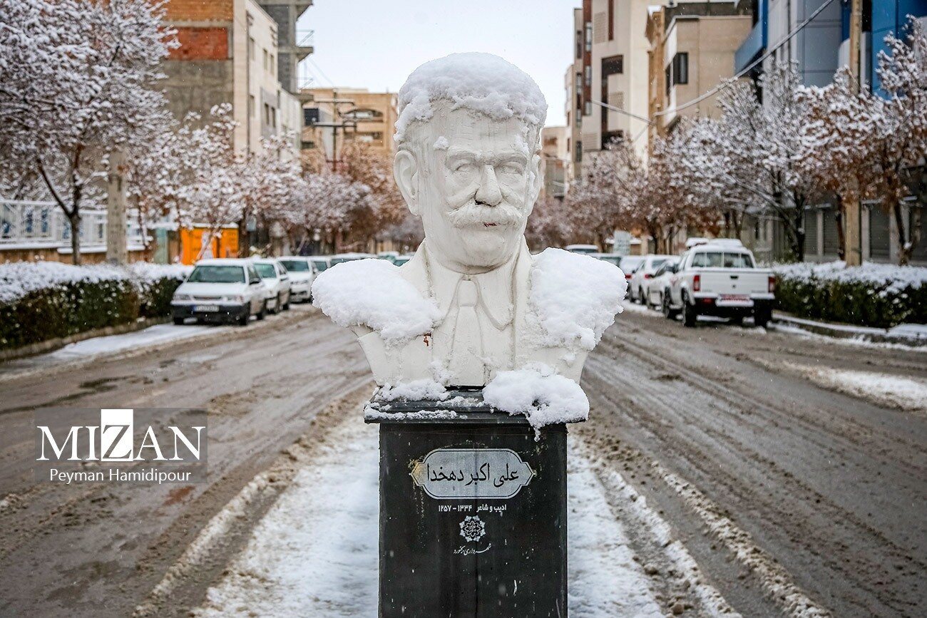 بارش برف در آخرین روز پاییز در بجنورد