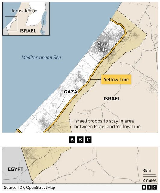 «خط زرد»؛ تقسیم غزه با مهندسی جمعیت و تصرف زمین