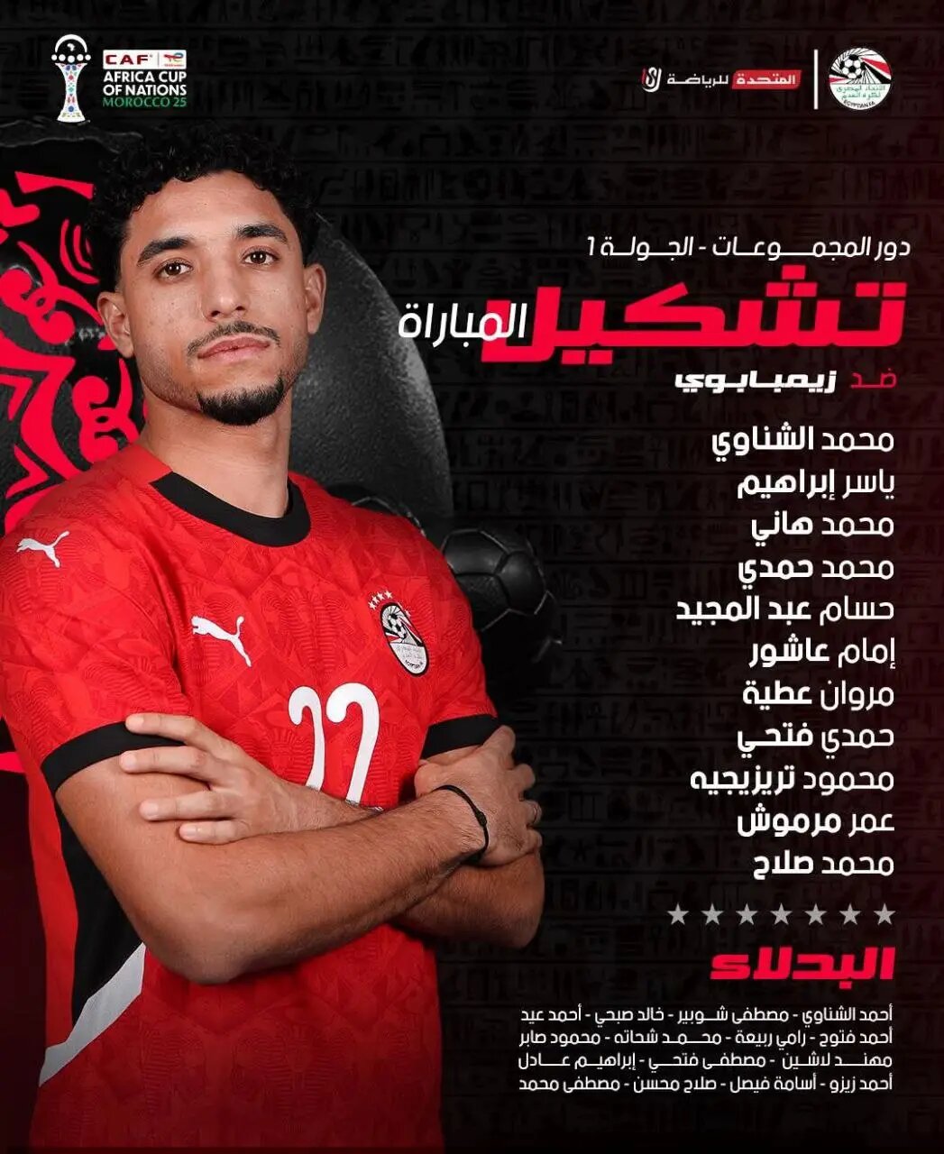 ترکیب مصر مقابل زیمباوه