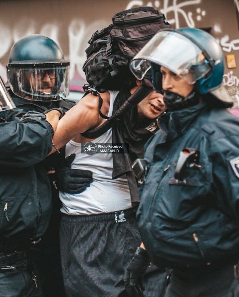 سرکوب طرفداران فلسطین در برلین توسط پلیس آلمان
