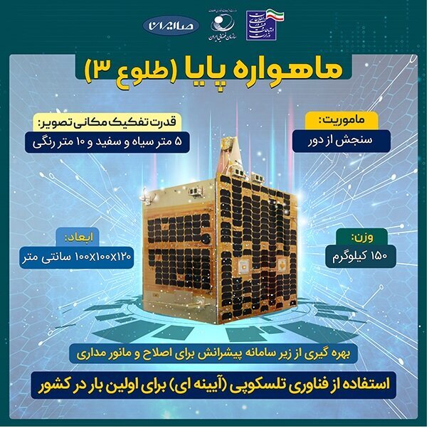 پایا؛ پیشرفتهترین ماهواره تصویربرداری بومی ایران با دقت ۳ متری