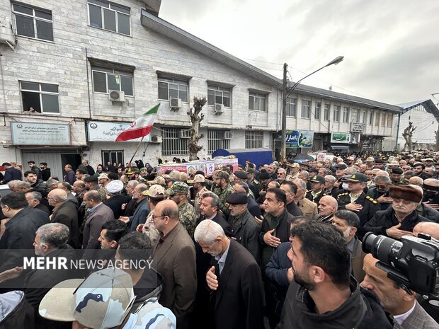 تشییع پیکر مطهر شهید امنیت «امیرحسام جوینده» در صومعهسرا