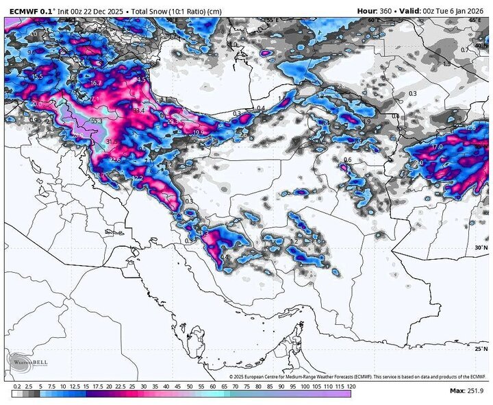 هشدار بارش برف و باران در ۱۰ استان؛ سامانه بارشی جدید در راه تهران