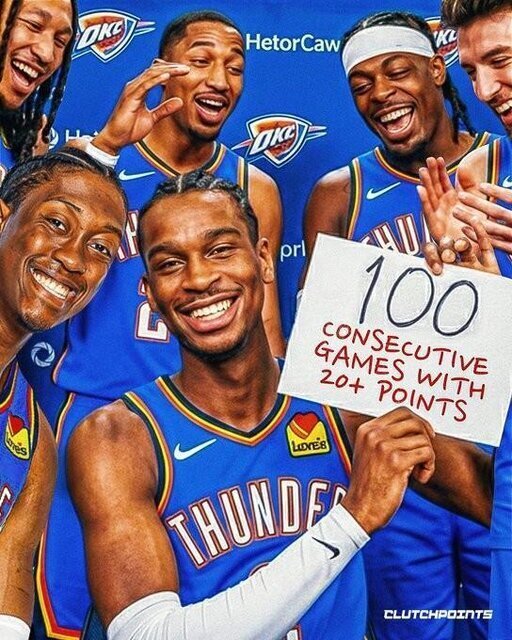 ستاره اوکلاهاما وارد جدول رکورد داران NBA شد