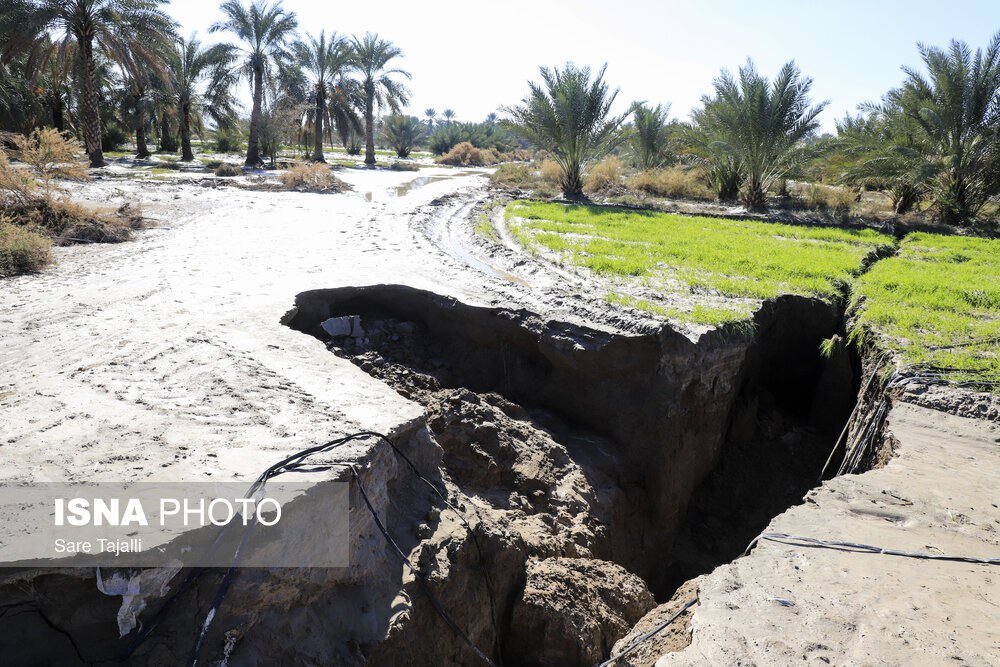 عکس/وضعیت مناطق سیل زده جنوب استان کرمان