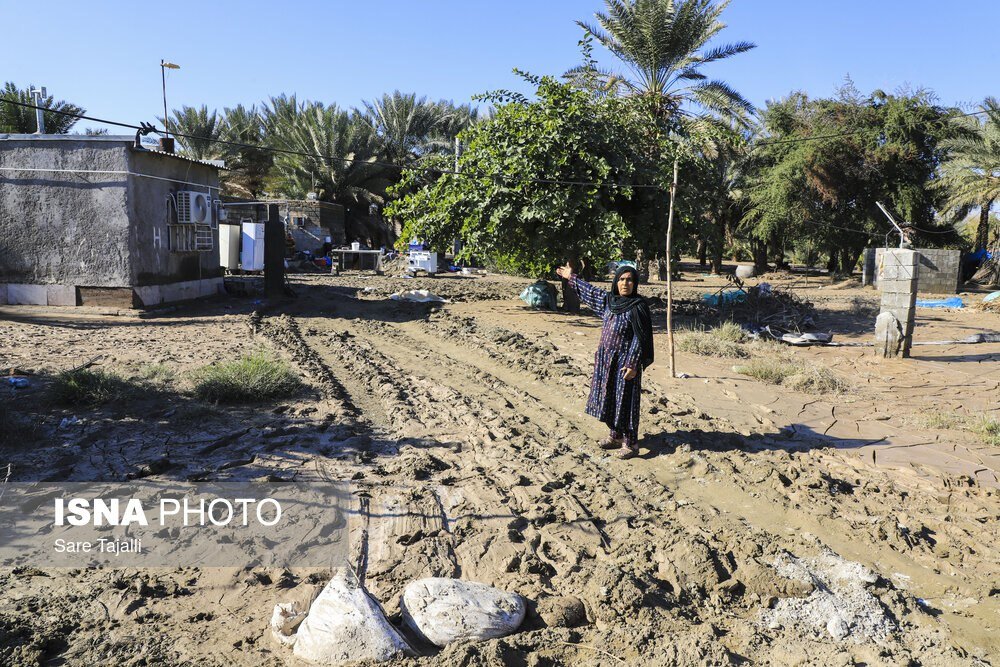 عکس/وضعیت مناطق سیل زده جنوب استان کرمان