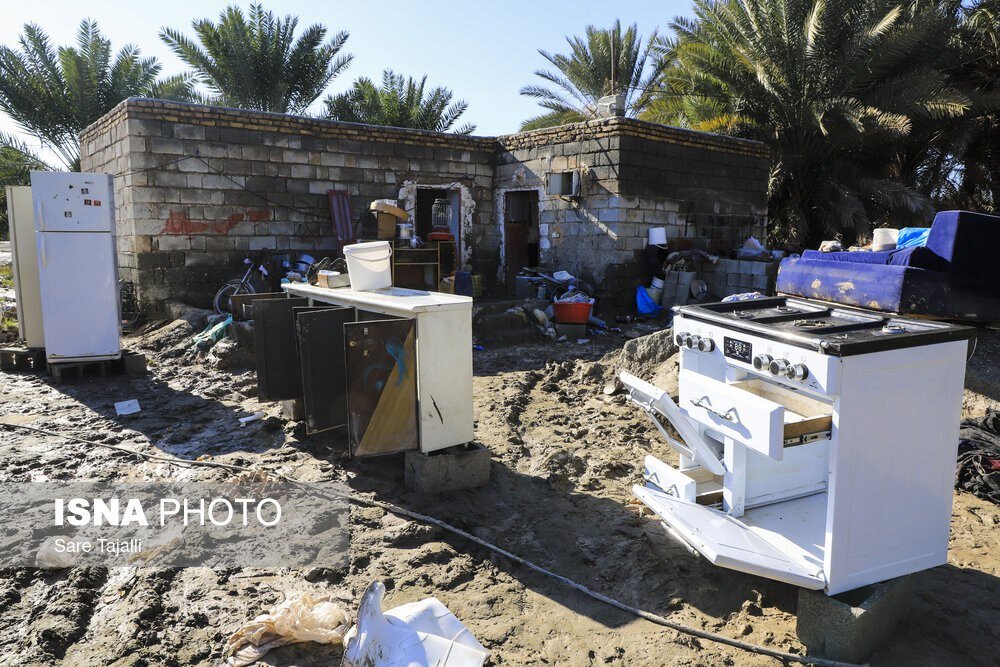 عکس/وضعیت مناطق سیل زده جنوب استان کرمان