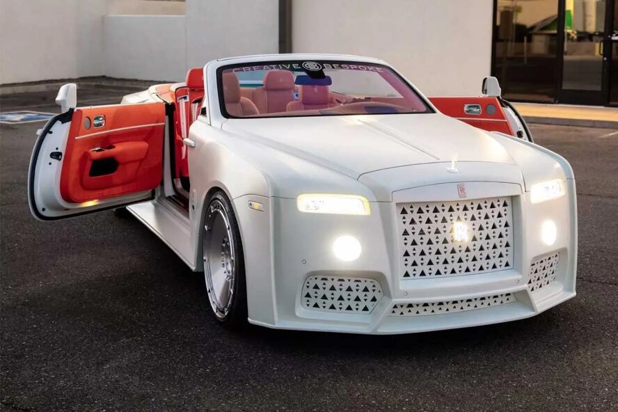 عجیب‌ترین تیونینگ رولزرویس با چهره‌ای فضایی!