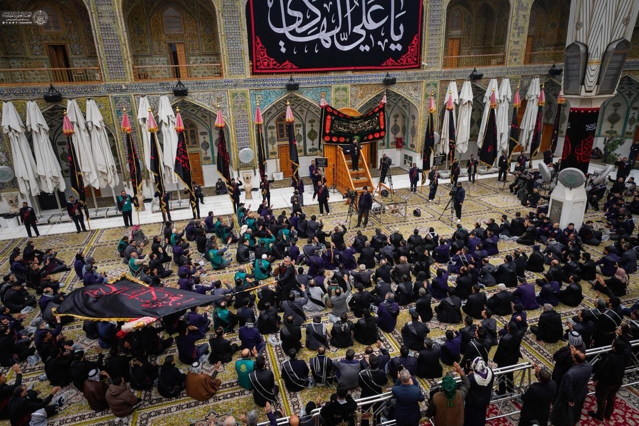 دستۀ عزاداری خدام علوی در سالروز شهادت امام هادی (علیه‌السلام)