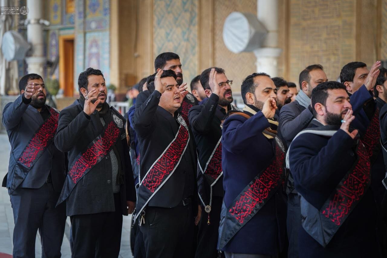 دستۀ عزاداری خدام علوی در سالروز شهادت امام هادی (علیه‌السلام)