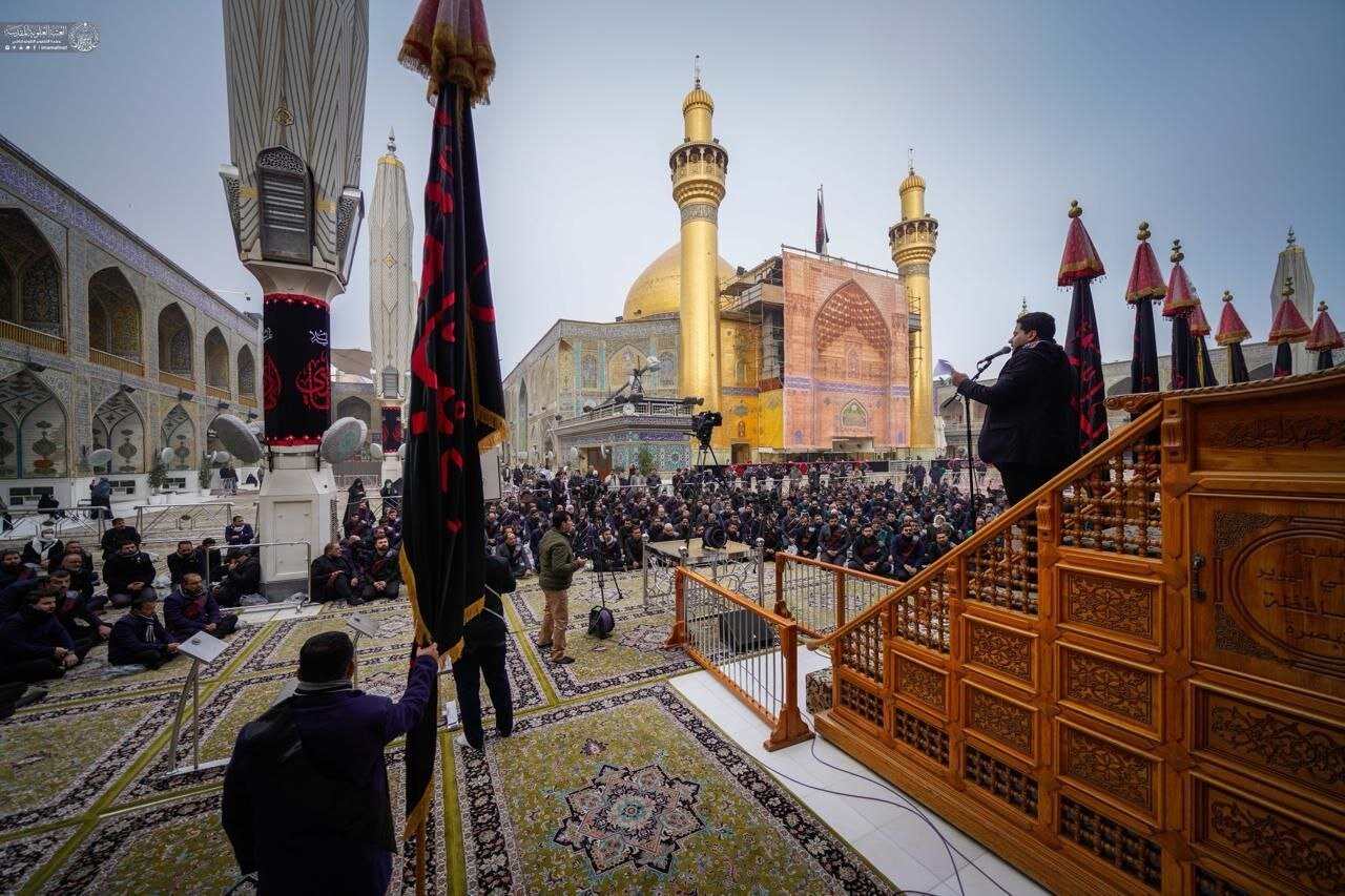 دستۀ عزاداری خدام علوی در سالروز شهادت امام هادی (علیه‌السلام)