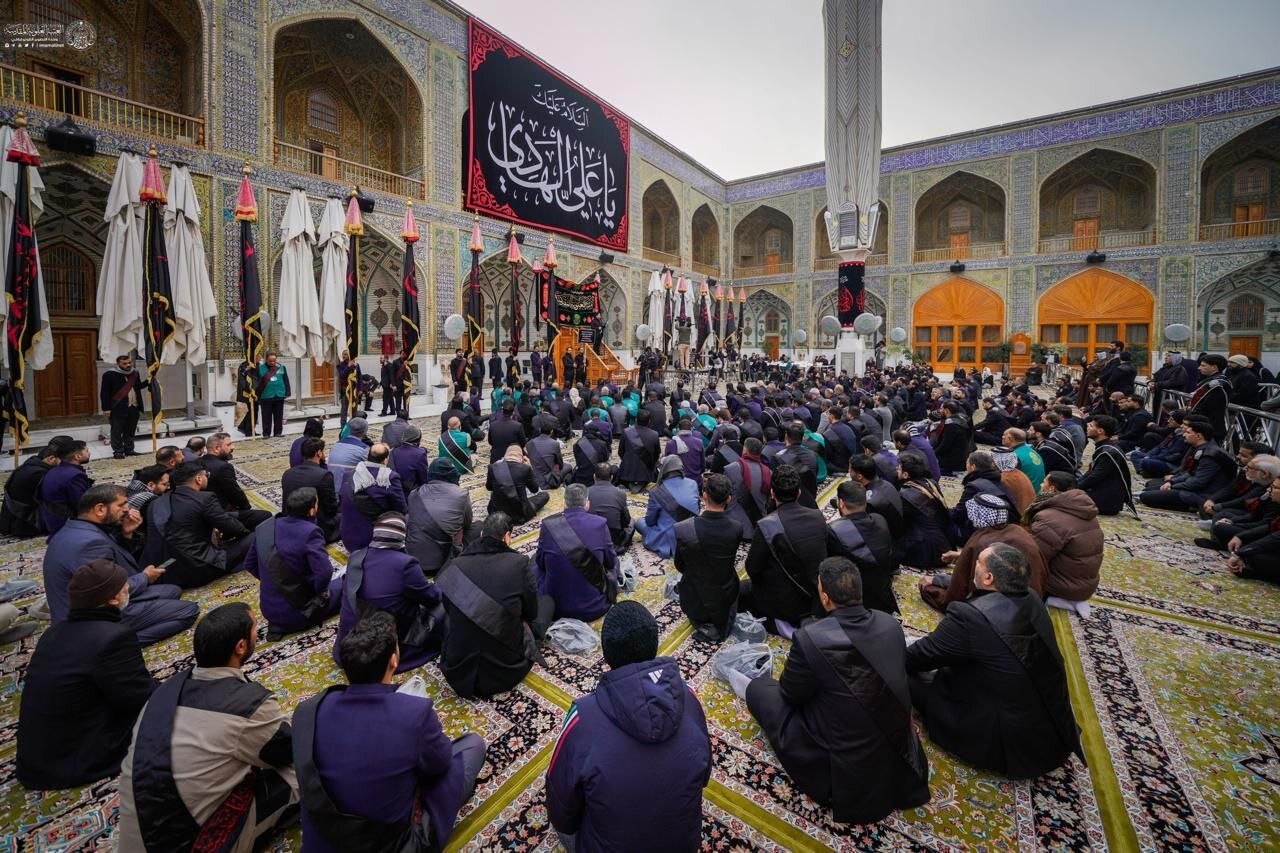 دستۀ عزاداری خدام علوی در سالروز شهادت امام هادی (علیه‌السلام)