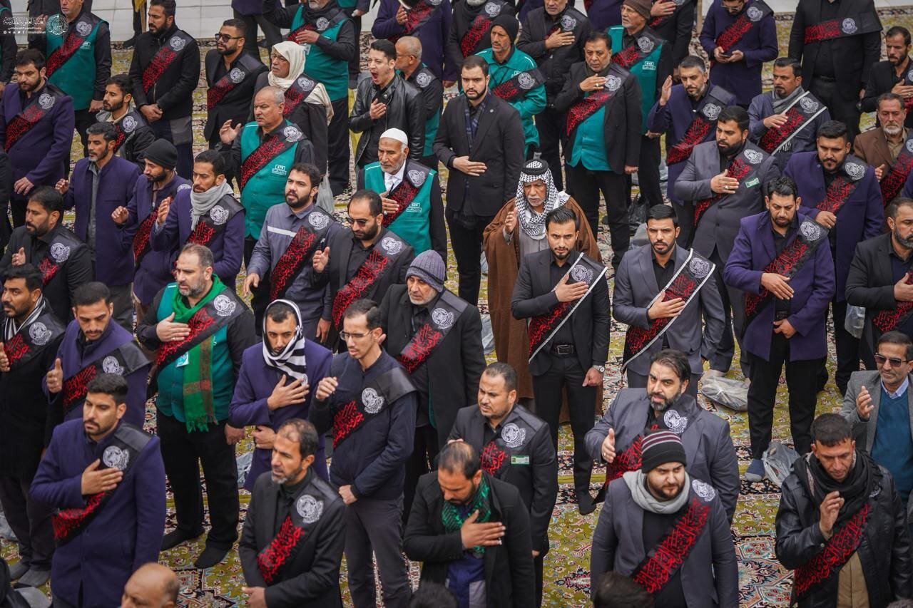 دستۀ عزاداری خدام علوی در سالروز شهادت امام هادی (علیه‌السلام)