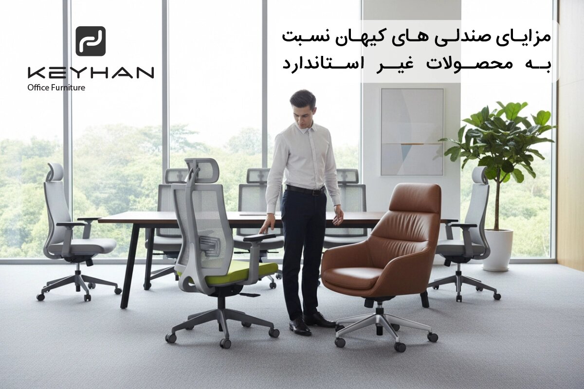 کیفیت و طراحی صندلی‌های اداری کیهان؛ استانداردی برای راحتی و دوام