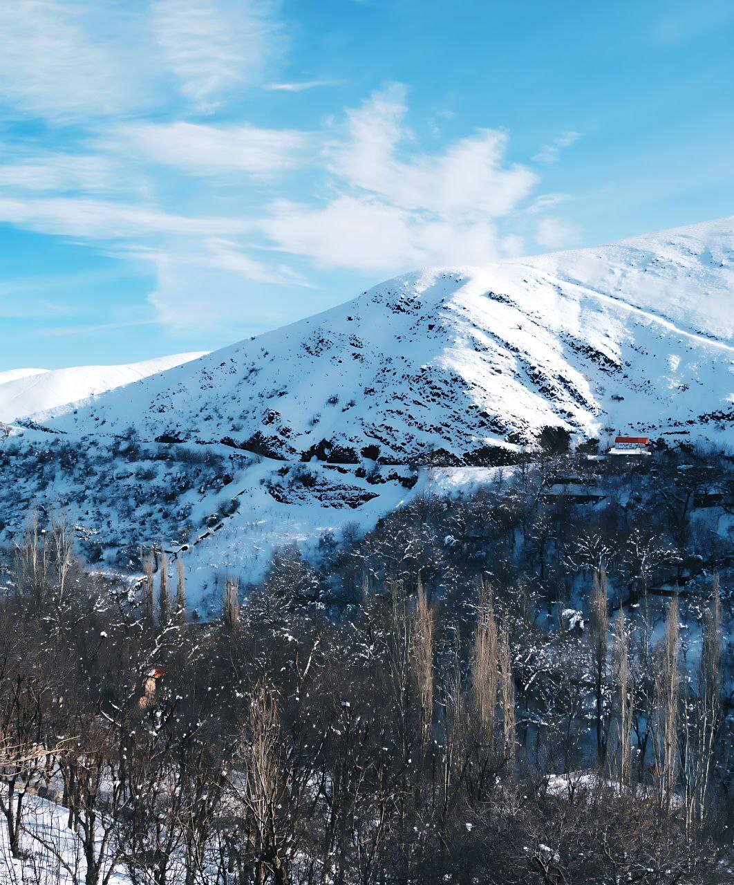نمای زمستانی روستای ازغد طرقبه از لنز دوربین شهروندخبرنگار + عکس
