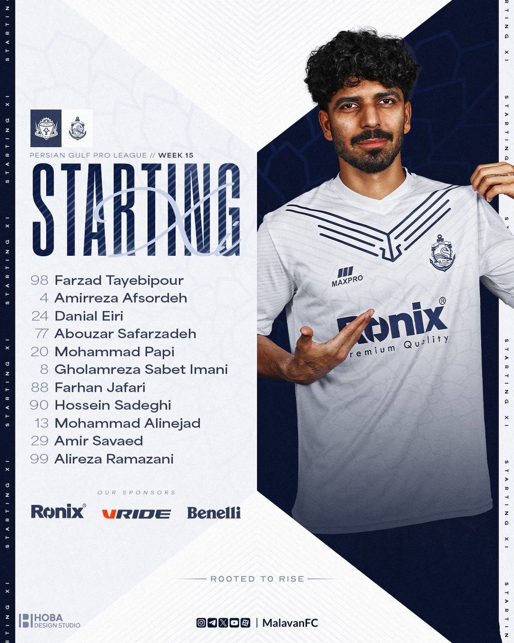 ‏۱۱ بازیکن مازیار برای بازی سخت در اراک