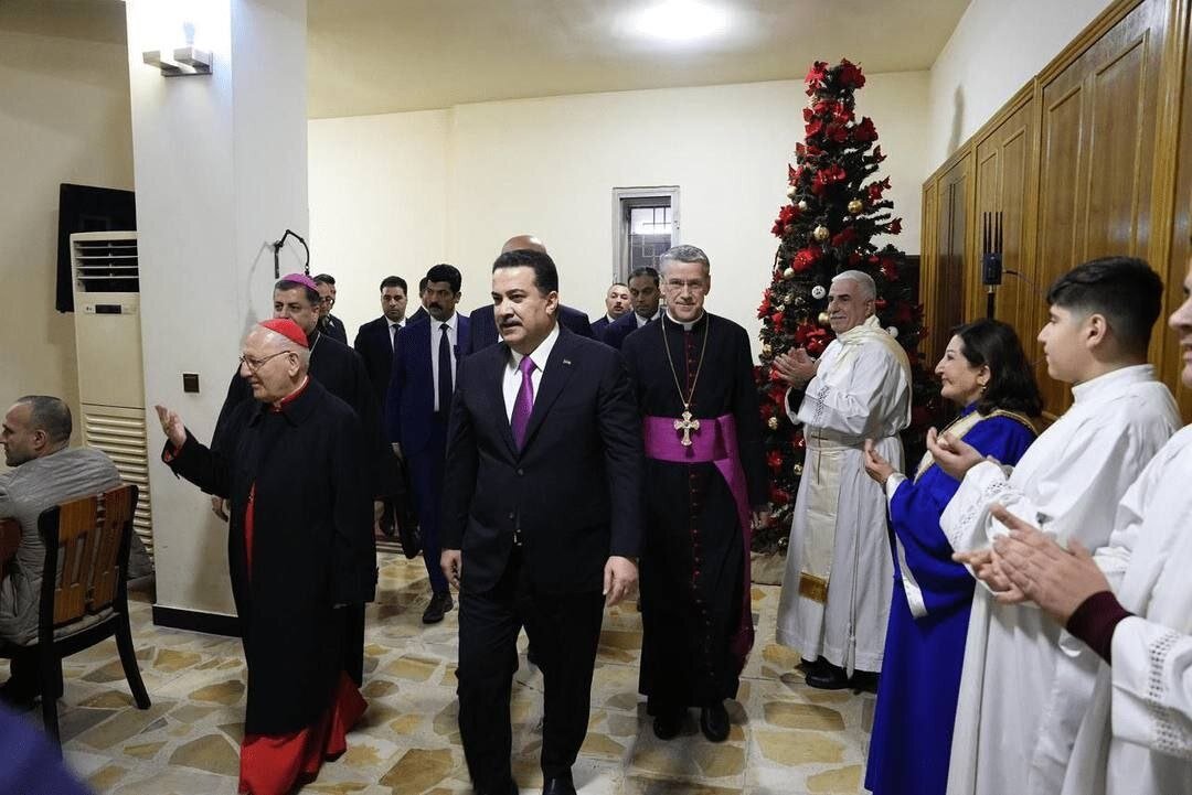 حضور نخست‌وزیر عراق در کلیسای «مار یوسفِ» بغداد به مناسبت روز میلاد حضرت عیسی(ع)