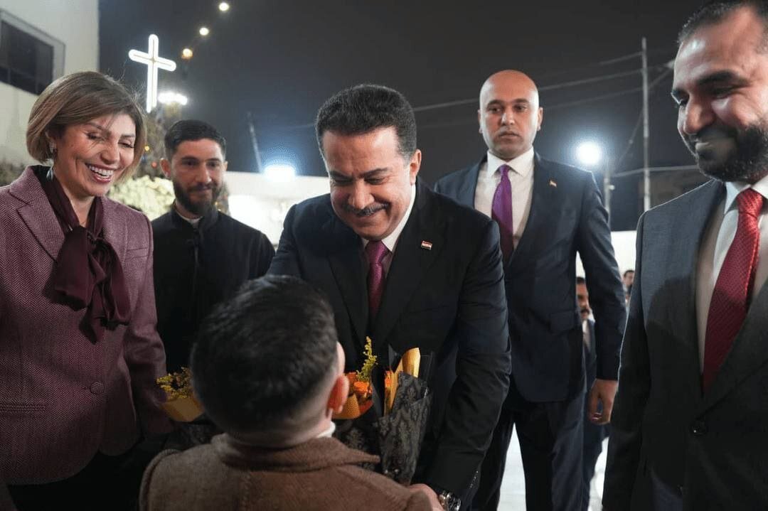 حضور نخست‌وزیر عراق در کلیسای «مار یوسفِ» بغداد به مناسبت روز میلاد حضرت عیسی(ع)