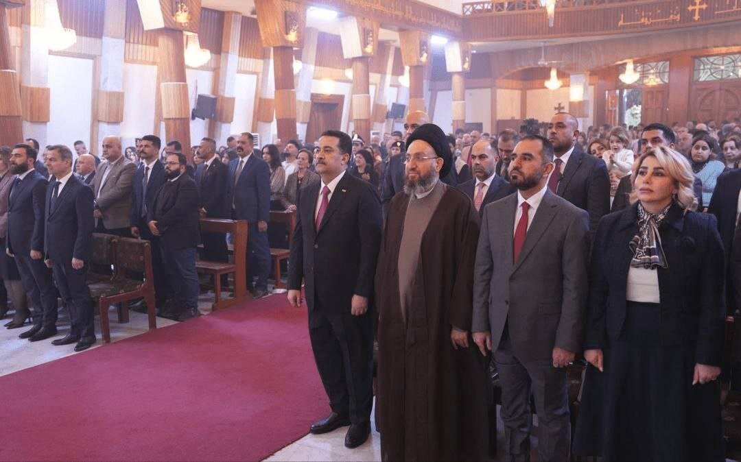 حضور نخست‌وزیر عراق در کلیسای «مار یوسفِ» بغداد به مناسبت روز میلاد حضرت عیسی(ع)