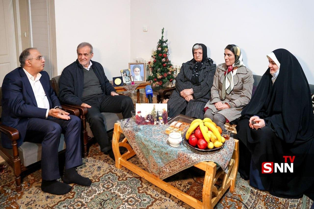 پزشکیان مهمان خانواده شهید مسیحی شد