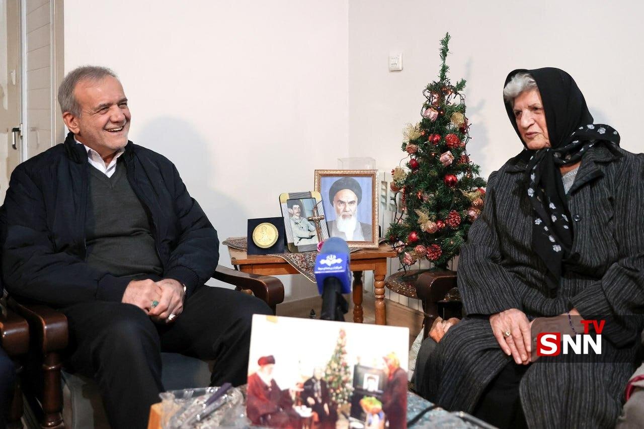 پزشکیان مهمان خانواده شهید مسیحی شد