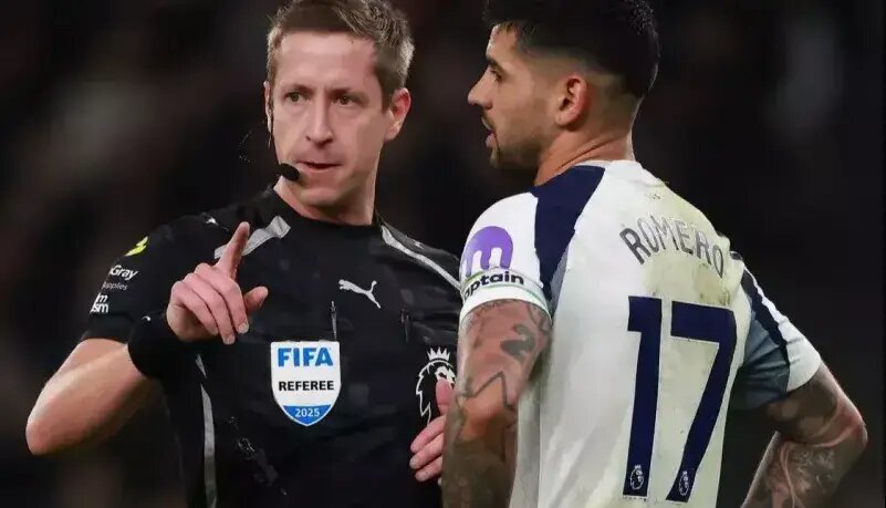 اتهام بدرفتاری با داور به ستاره تاتنهام