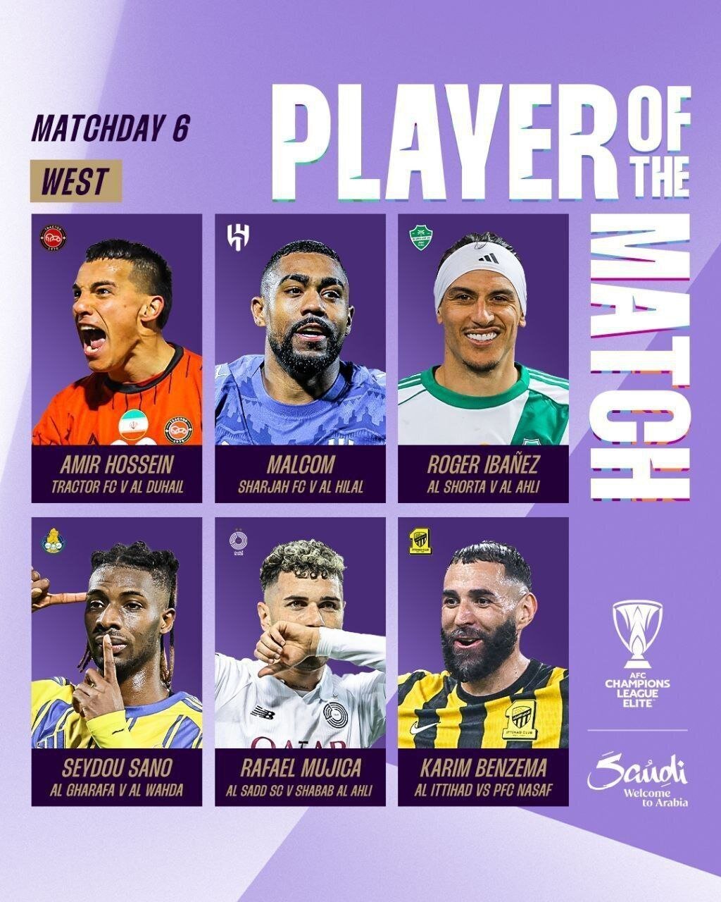 ستاره تراکتور نامزد کسب جایزه برترین بازیکن لیگ نخبگان آسیا شد