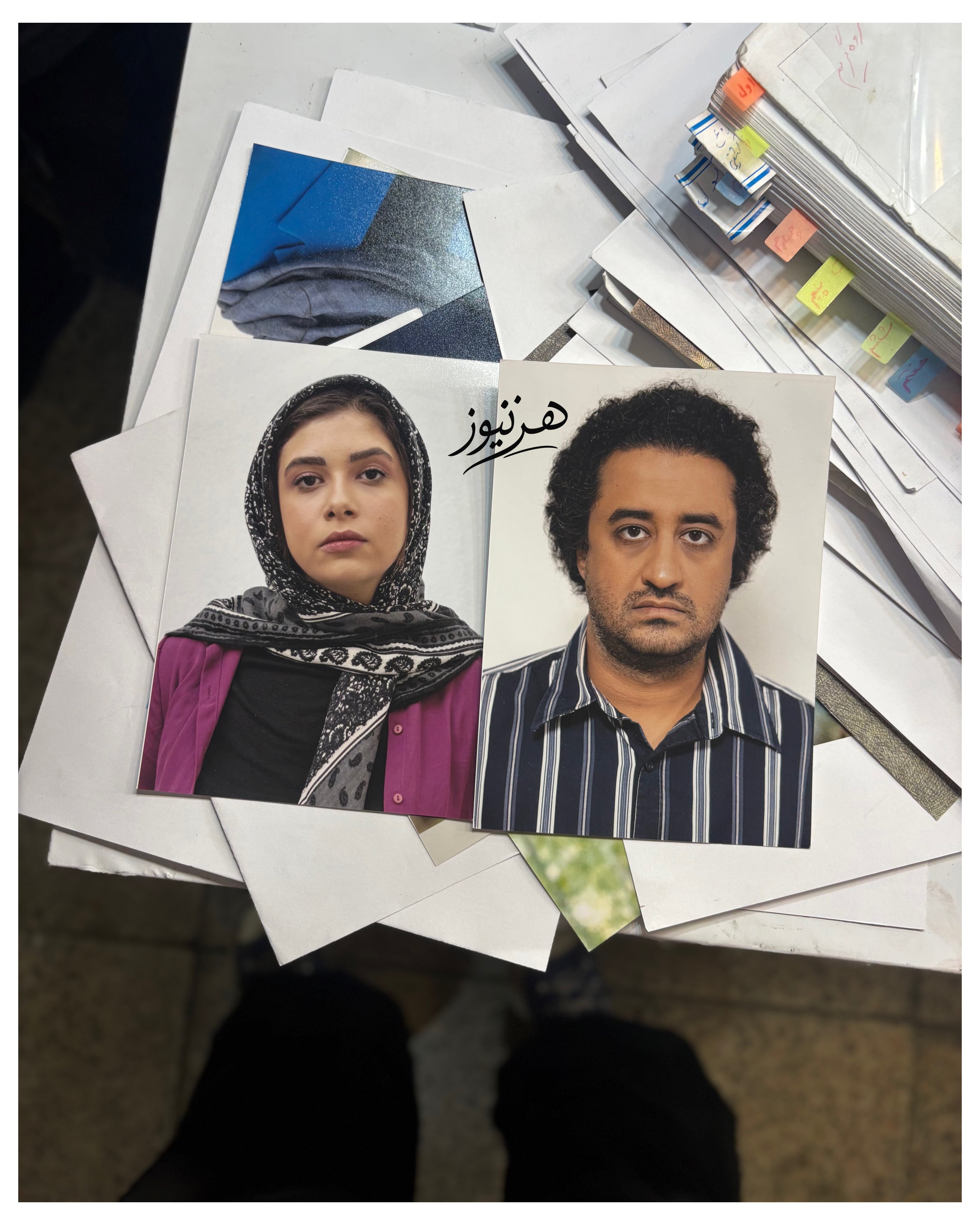 «پسر نقی و نفس بازغی» در پشت صحنه سریال «مو به مو» دیده شدند