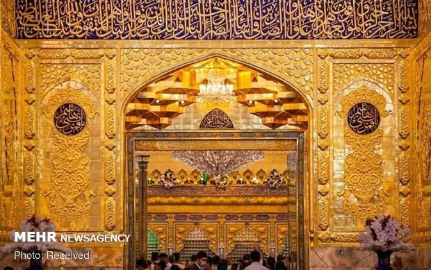 ایوان طلای نجف به مناسبت ولادت امیرالمومنین (ع) رونمایی میشود